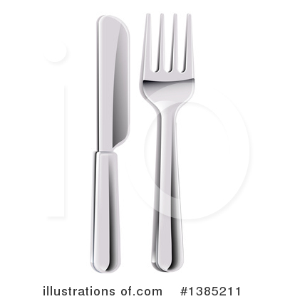 Royalty-Free (RF) Silverware Clipart Illustration by AtStockIllustration - Stock Sample #1385211