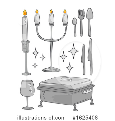 Royalty-Free (RF) Silverware Clipart Illustration by BNP Design Studio - Stock Sample #1625408