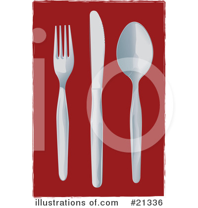 Royalty-Free (RF) Silverware Clipart Illustration by Paulo Resende - Stock Sample #21336