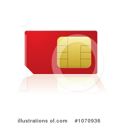 Royalty-Free (RF) Sim Card Clipart Illustration by michaeltravers - Stock Sample #1070936