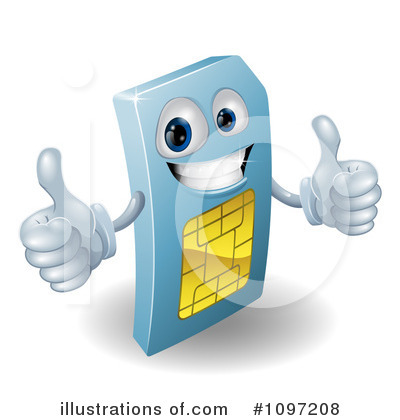 Sim Card Clipart #1097208 by AtStockIllustration