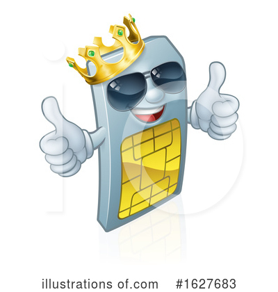 Royalty-Free (RF) Sim Card Clipart Illustration by AtStockIllustration - Stock Sample #1627683