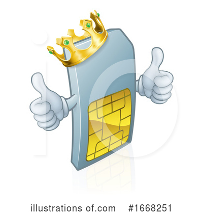 Royalty-Free (RF) Sim Card Clipart Illustration by AtStockIllustration - Stock Sample #1668251