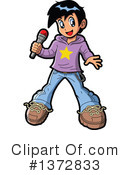 Singer Clipart #1372833 by Clip Art Mascots