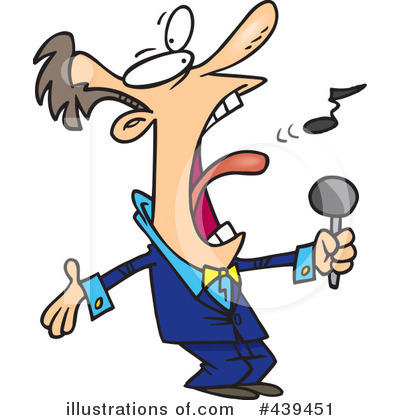 Royalty-Free (RF) Singer Clipart Illustration by toonaday - Stock Sample #439451