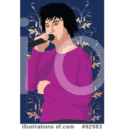 Royalty-Free (RF) Singer Clipart Illustration by mayawizard101 - Stock Sample #92983