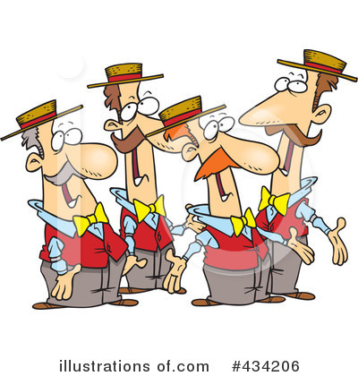 Royalty-Free (RF) Singing Clipart Illustration by toonaday - Stock Sample #434206