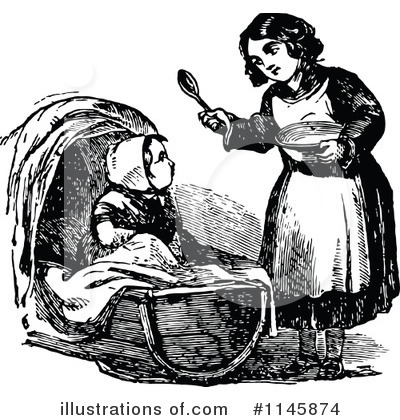 Royalty-Free (RF) Sister Clipart Illustration by Prawny Vintage - Stock Sample #1145874