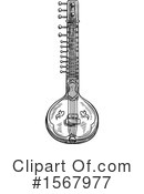 Sitar Clipart #1567977 by Vector Tradition SM