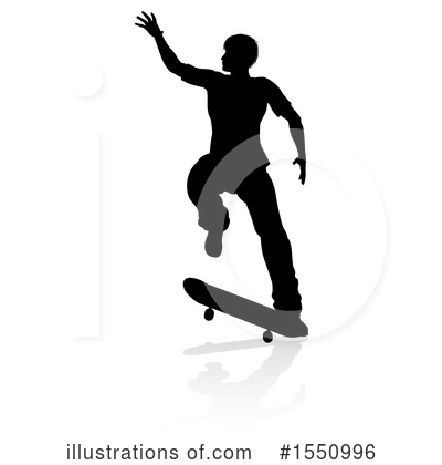 Royalty-Free (RF) Skateboarder Clipart Illustration by AtStockIllustration - Stock Sample #1550996