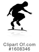 Skateboarder Clipart #1608346 by AtStockIllustration