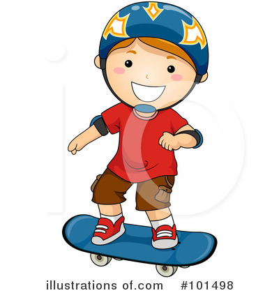 Royalty-Free (RF) Skateboarding Clipart Illustration by BNP Design Studio - Stock Sample #101498