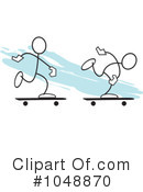 Skateboarding Clipart #1048870 by Johnny Sajem