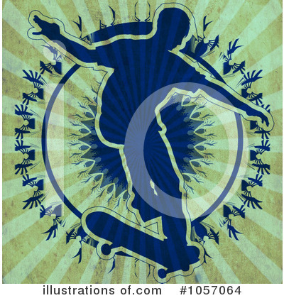 Royalty-Free (RF) Skateboarding Clipart Illustration by Maria Bell - Stock Sample #1057064