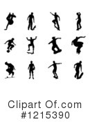 Skateboarding Clipart #1215390 by AtStockIllustration