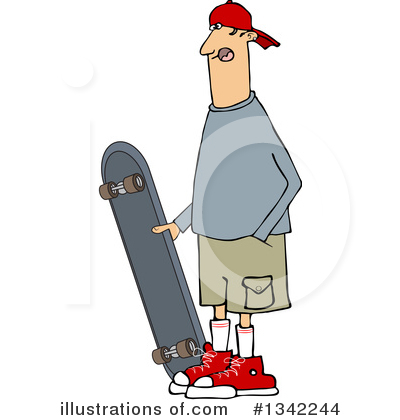 Royalty-Free (RF) Skateboarding Clipart Illustration by djart - Stock Sample #1342244