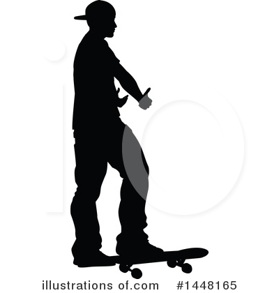 Royalty-Free (RF) Skateboarding Clipart Illustration by AtStockIllustration - Stock Sample #1448165