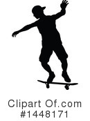Skateboarding Clipart #1448171 by AtStockIllustration