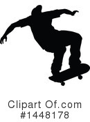 Skateboarding Clipart #1448178 by AtStockIllustration