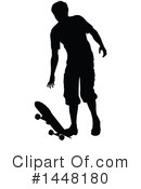 Skateboarding Clipart #1448180 by AtStockIllustration