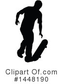 Skateboarding Clipart #1448190 by AtStockIllustration