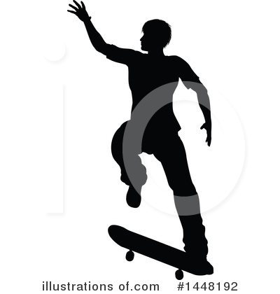 Royalty-Free (RF) Skateboarding Clipart Illustration by AtStockIllustration - Stock Sample #1448192