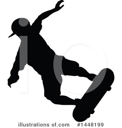 Royalty-Free (RF) Skateboarding Clipart Illustration by AtStockIllustration - Stock Sample #1448199