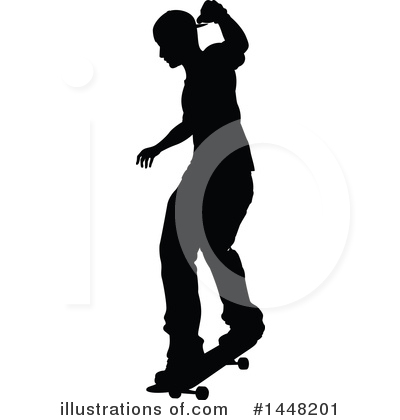 Royalty-Free (RF) Skateboarding Clipart Illustration by AtStockIllustration - Stock Sample #1448201