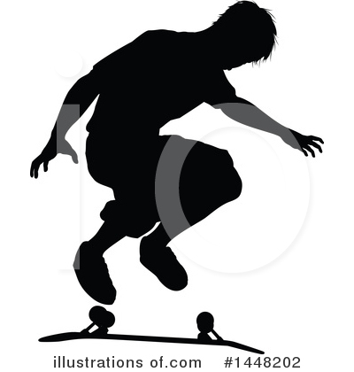 Royalty-Free (RF) Skateboarding Clipart Illustration by AtStockIllustration - Stock Sample #1448202