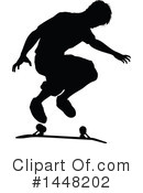 Skateboarding Clipart #1448202 by AtStockIllustration