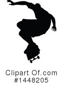 Skateboarding Clipart #1448205 by AtStockIllustration