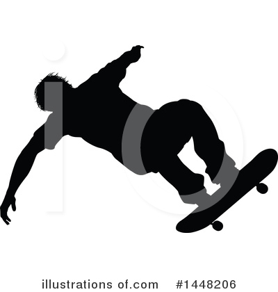 Royalty-Free (RF) Skateboarding Clipart Illustration by AtStockIllustration - Stock Sample #1448206