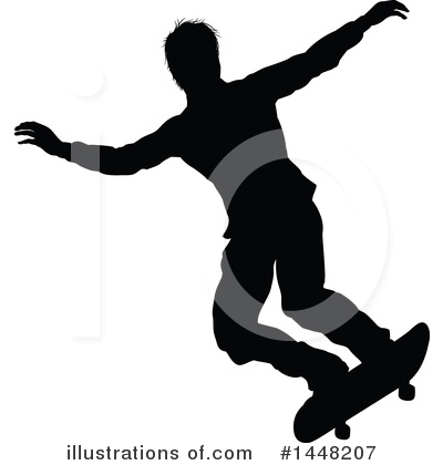 Royalty-Free (RF) Skateboarding Clipart Illustration by AtStockIllustration - Stock Sample #1448207