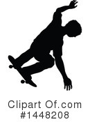 Skateboarding Clipart #1448208 by AtStockIllustration