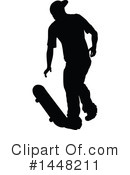 Skateboarding Clipart #1448211 by AtStockIllustration