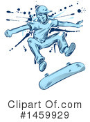 Skateboarding Clipart #1459929 by Domenico Condello