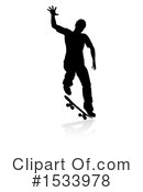 Skateboarding Clipart #1533978 by AtStockIllustration