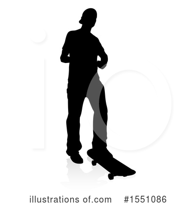 Royalty-Free (RF) Skateboarding Clipart Illustration by AtStockIllustration - Stock Sample #1551086