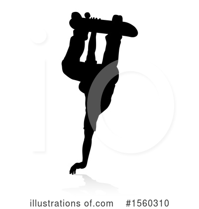 Royalty-Free (RF) Skateboarding Clipart Illustration by AtStockIllustration - Stock Sample #1560310