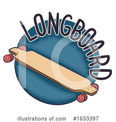 Longboard Clipart #1633397 by BNP Design Studio