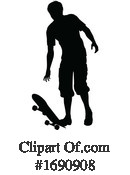 Skateboarding Clipart #1690908 by AtStockIllustration
