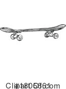 Skateboarding Clipart #1805661 by Domenico Condello
