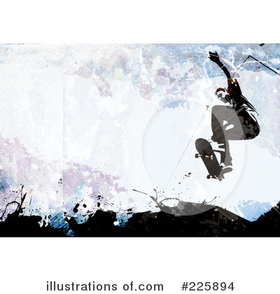 Royalty-Free (RF) Skateboarding Clipart Illustration by Arena Creative - Stock Sample #225894