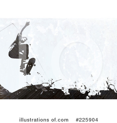 Royalty-Free (RF) Skateboarding Clipart Illustration by Arena Creative - Stock Sample #225904