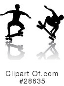 Skateboarding Clipart #28635 by KJ Pargeter