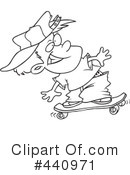 Skateboarding Clipart #440971 by toonaday