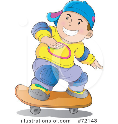 Royalty-Free (RF) Skateboarding Clipart Illustration by YUHAIZAN YUNUS - Stock Sample #72143
