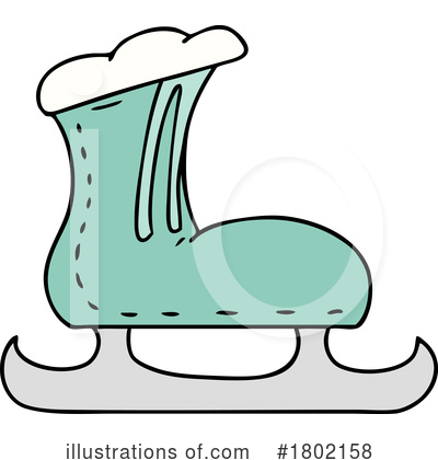 Ice Skating Clipart #1802158 by lineartestpilot