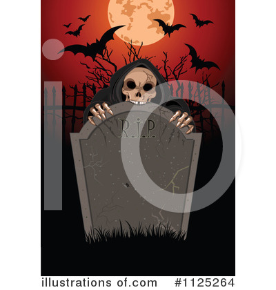 Royalty-Free (RF) Skeleton Clipart Illustration by Pushkin - Stock Sample #1125264