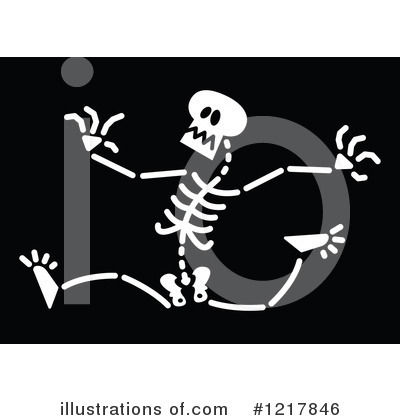 Royalty-Free (RF) Skeleton Clipart Illustration by Zooco - Stock Sample #1217846